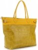 Kožené kabelka shopper bag Vittoria Gotti žltá V691622